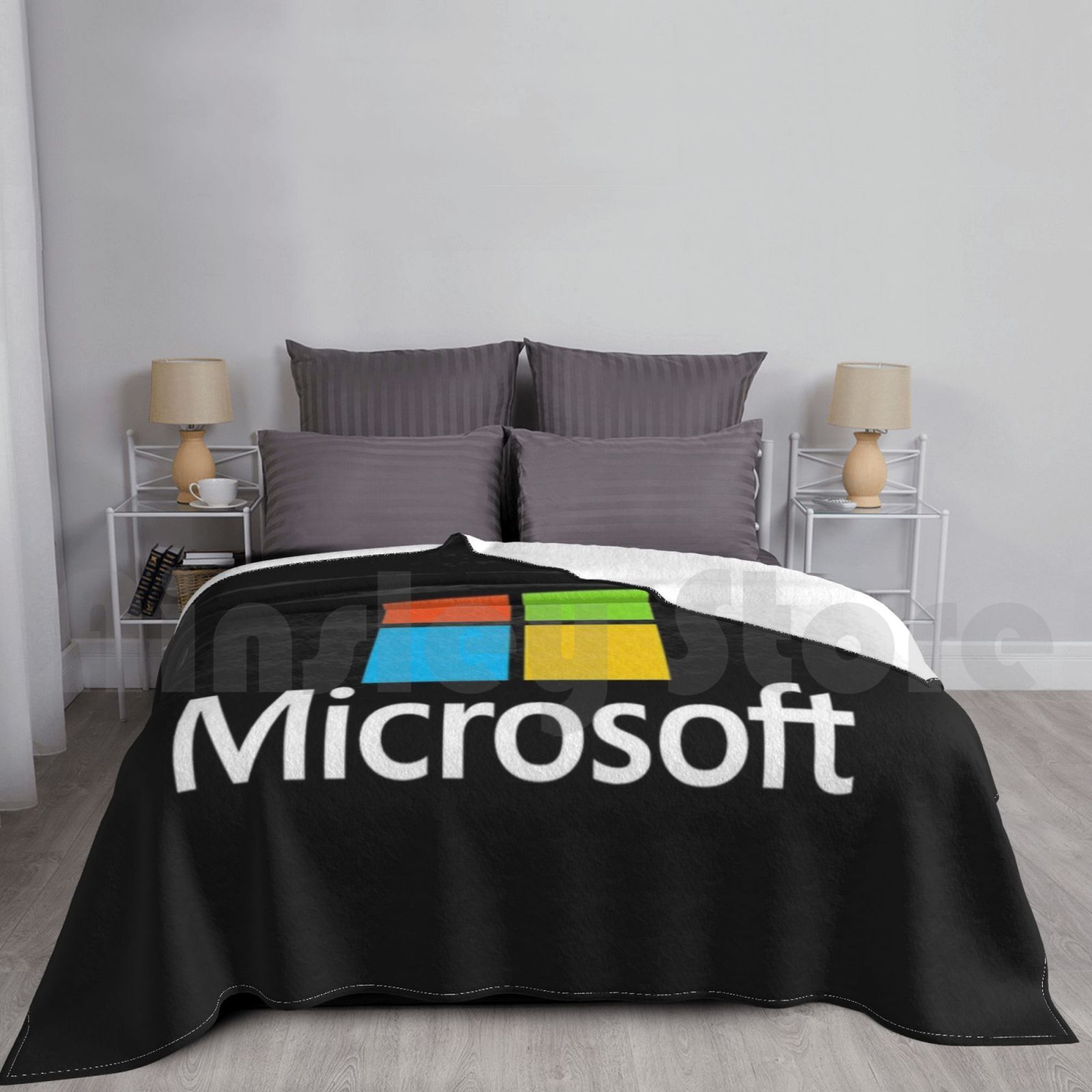 Office Tech Logo - Microsoft Type Coperta Moda personalizzata Microsoft