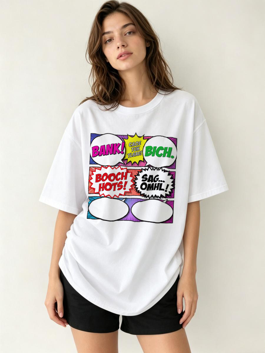Office Tech Logo - T-shirt in cotone tecnico da donna