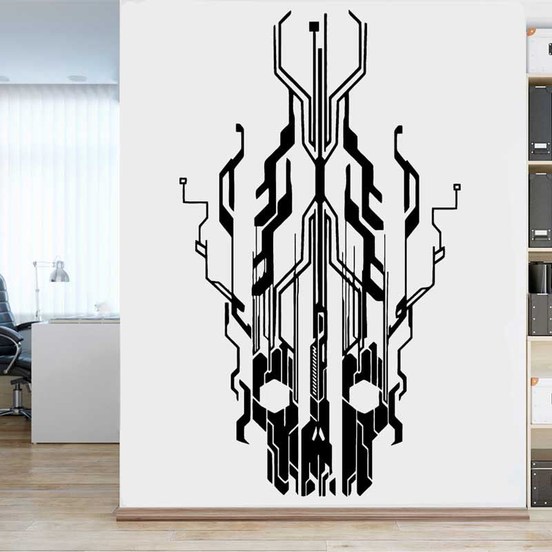 Chip Circuit Tech Skull Adesiv - Office Tech Furniture recensione e prezzo