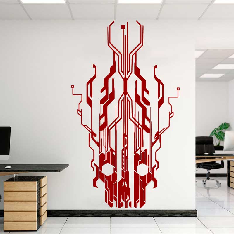 Chip Circuit Tech Skull Adesiv - Office Tech Furniture recensione e prezzo