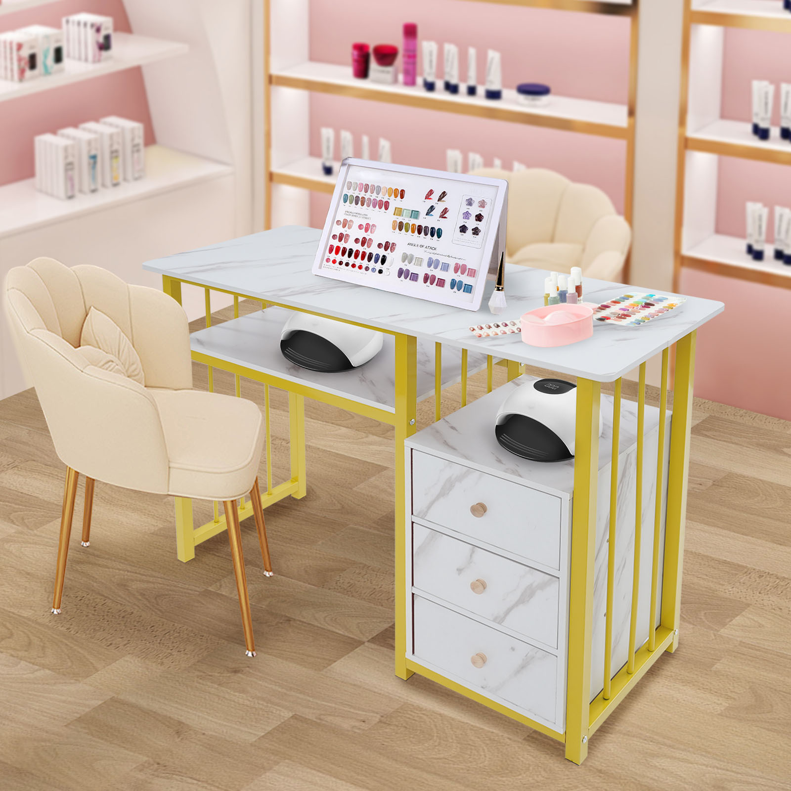 Tavolo per Manicure in Oro da  - Office Tech Furniture recensione e prezzo